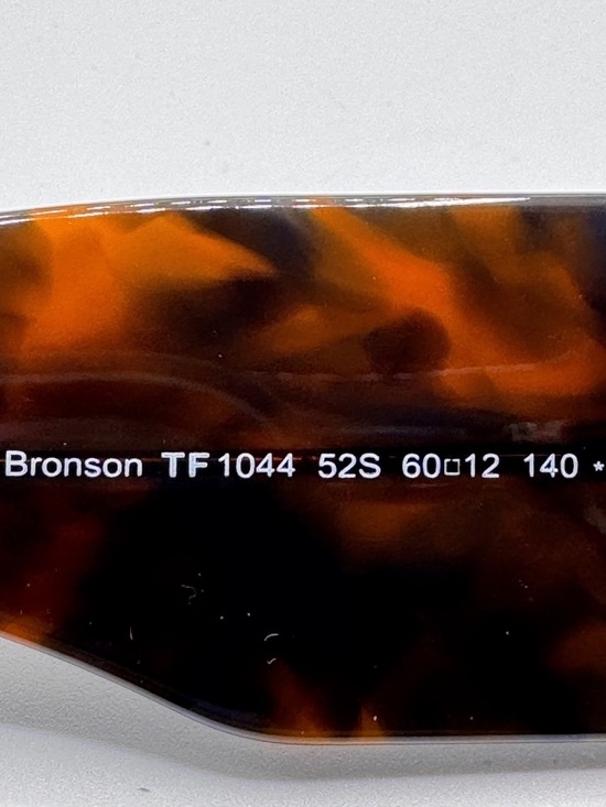 Tom Ford BRONSON TF1044 52S Sunglasses Havana Oversized Aviator Frame Red Lens main image 5